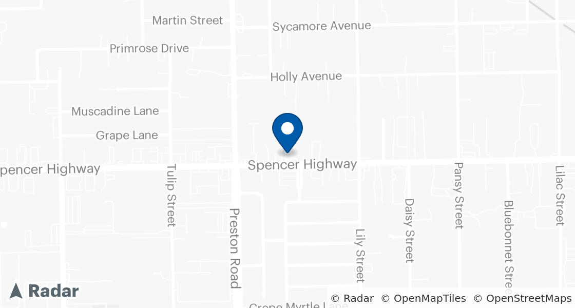 Map of Dairy Queen Location:: 4757 Spencer Hwy, Pasadena, TX, 77505-1501
